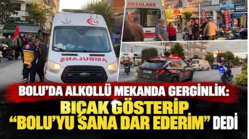 Bıçak gösterip burayı sana dar ederim dedi