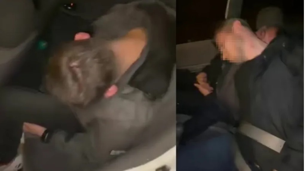 Kendisine arkadan çarpan araçta bulunan 3 kişi de uyuyordu!