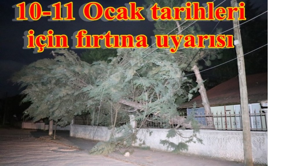 Meteoroloji saat vererek fırtına uyarısı yaptı