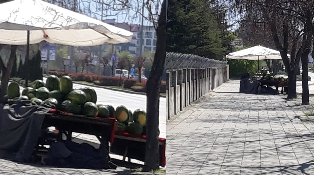 Bolu'ya yakışıyor mu duraklarda, kaldırımlarda karpuz tezgahları?