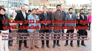 Boluspor eski Başkanı AIbdullah Abat gözaltına alındı!