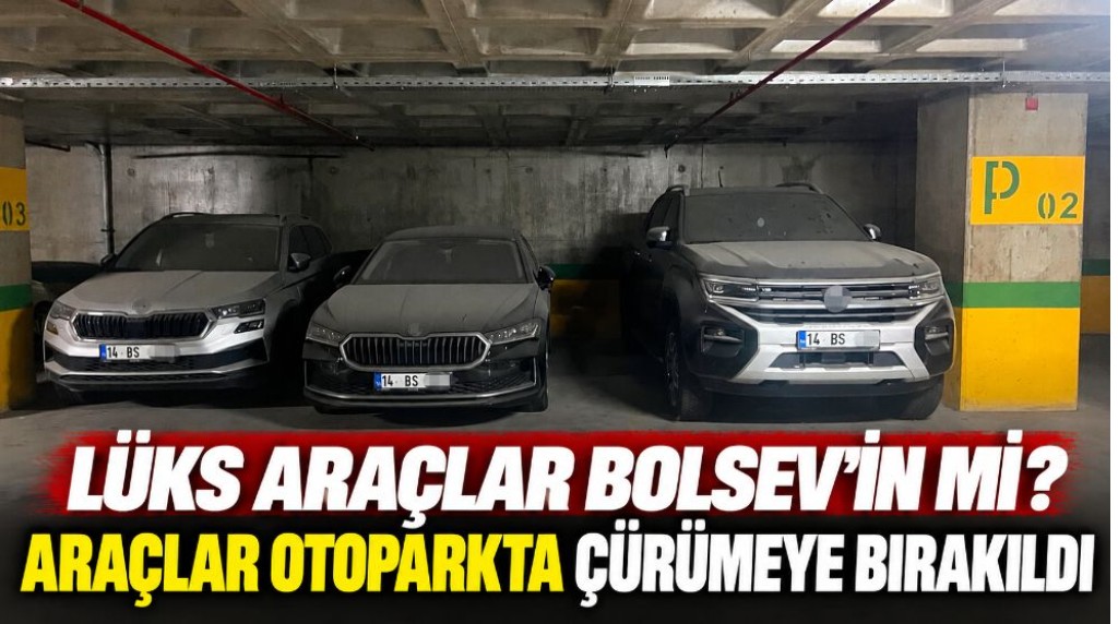 Lüks araçlar BOLSEV'in mi? Bu araçlar otoparkta çürümeye mi terk edildi?